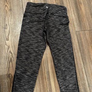 Athleta Capri Leggings heathered grey XS